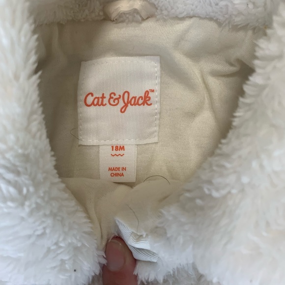 Cozy, fuzzy Cat and Jack coat - Picture 3 of 5